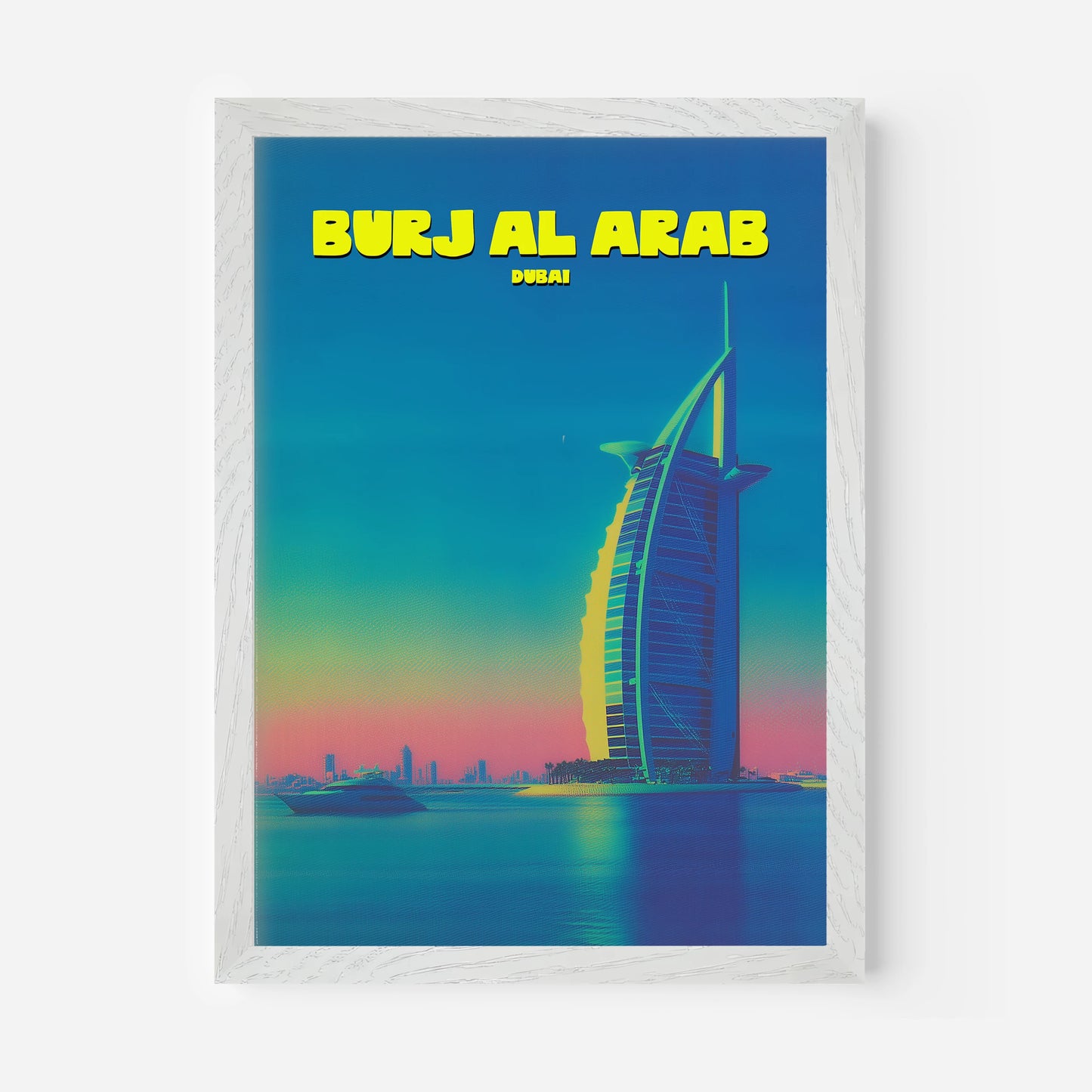 Burj Al Arab Dubai UAE Asia Travel Poster