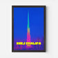 Burj Khalifa Dubai UAE Asia Travel Poster