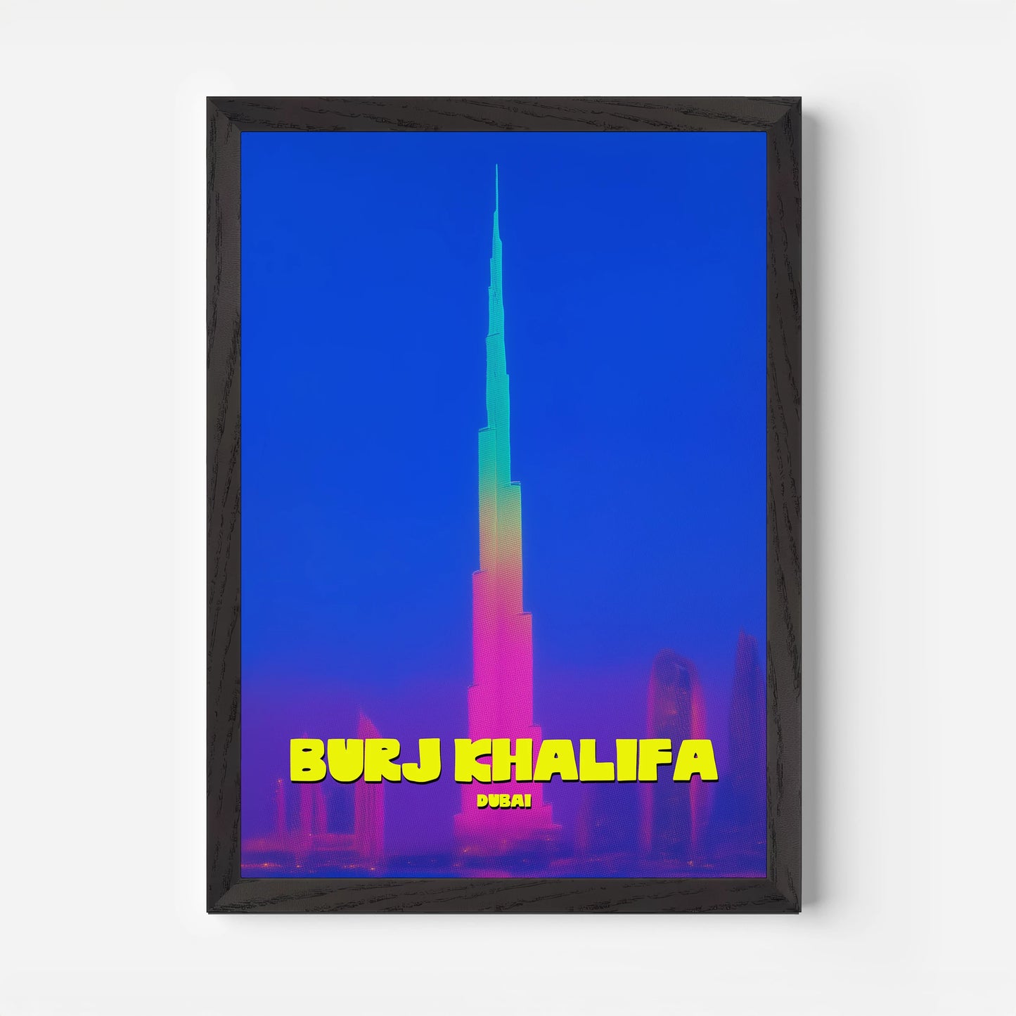 Burj Khalifa Dubai UAE Asia Travel Poster