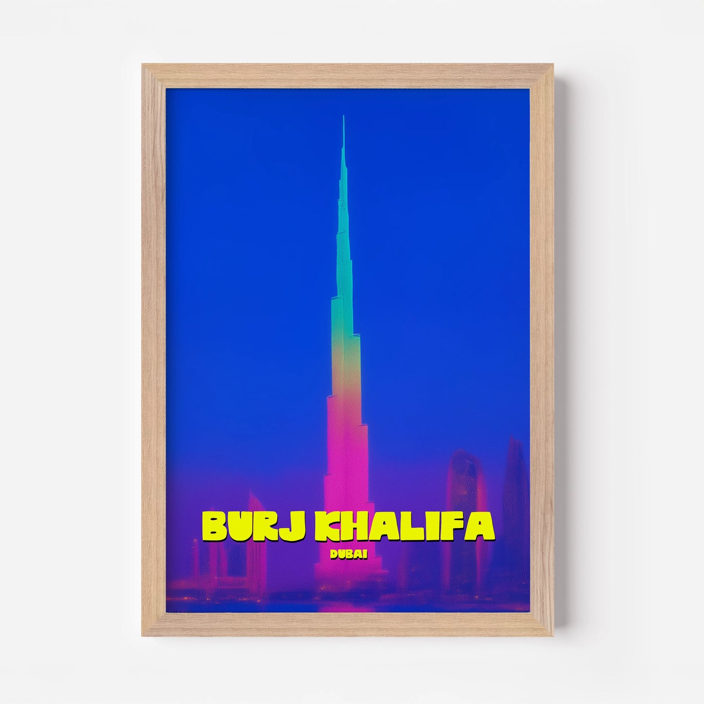Burj Khalifa Dubai UAE Asia Travel Poster