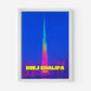 Burj Khalifa Dubai UAE Asia Travel Poster