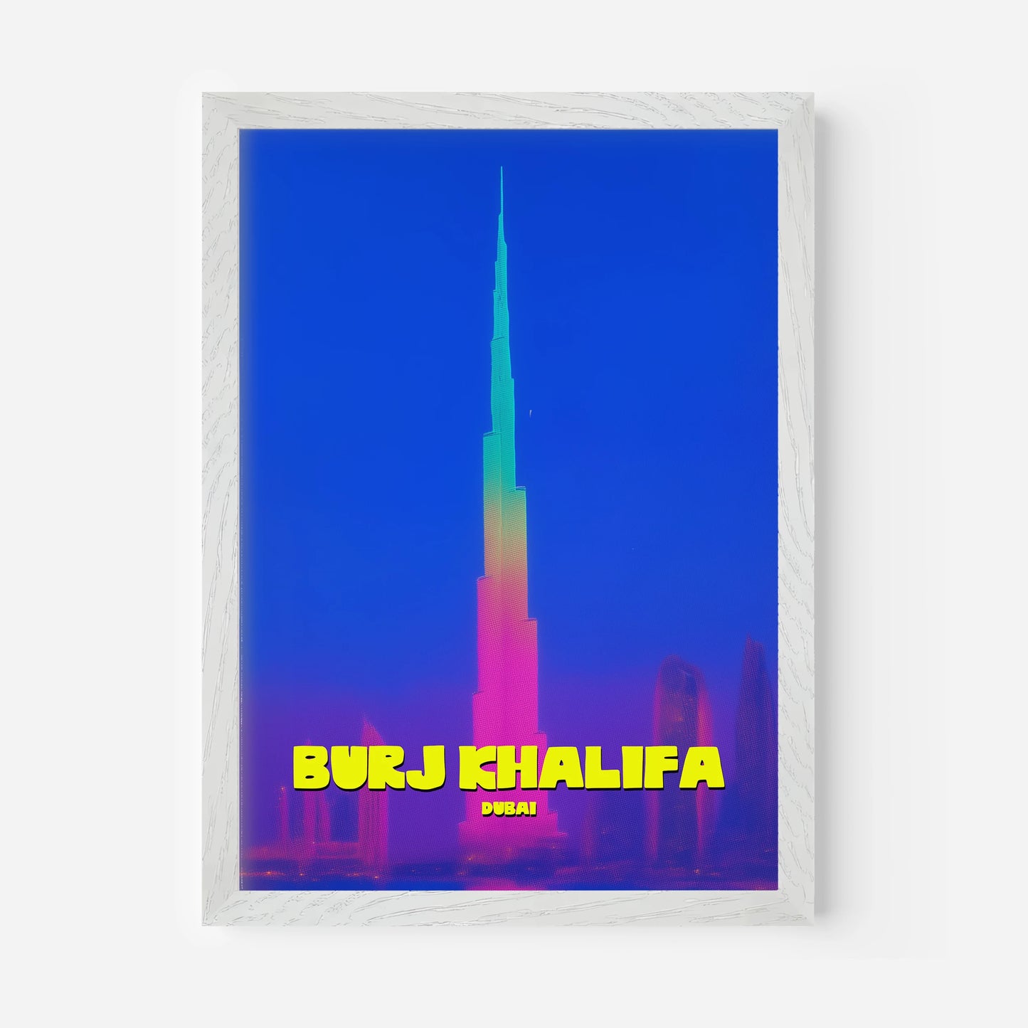Burj Khalifa Dubai UAE Asia Travel Poster