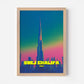 Burj Khalifa Skyline Dubai UAE Asia Travel Poster