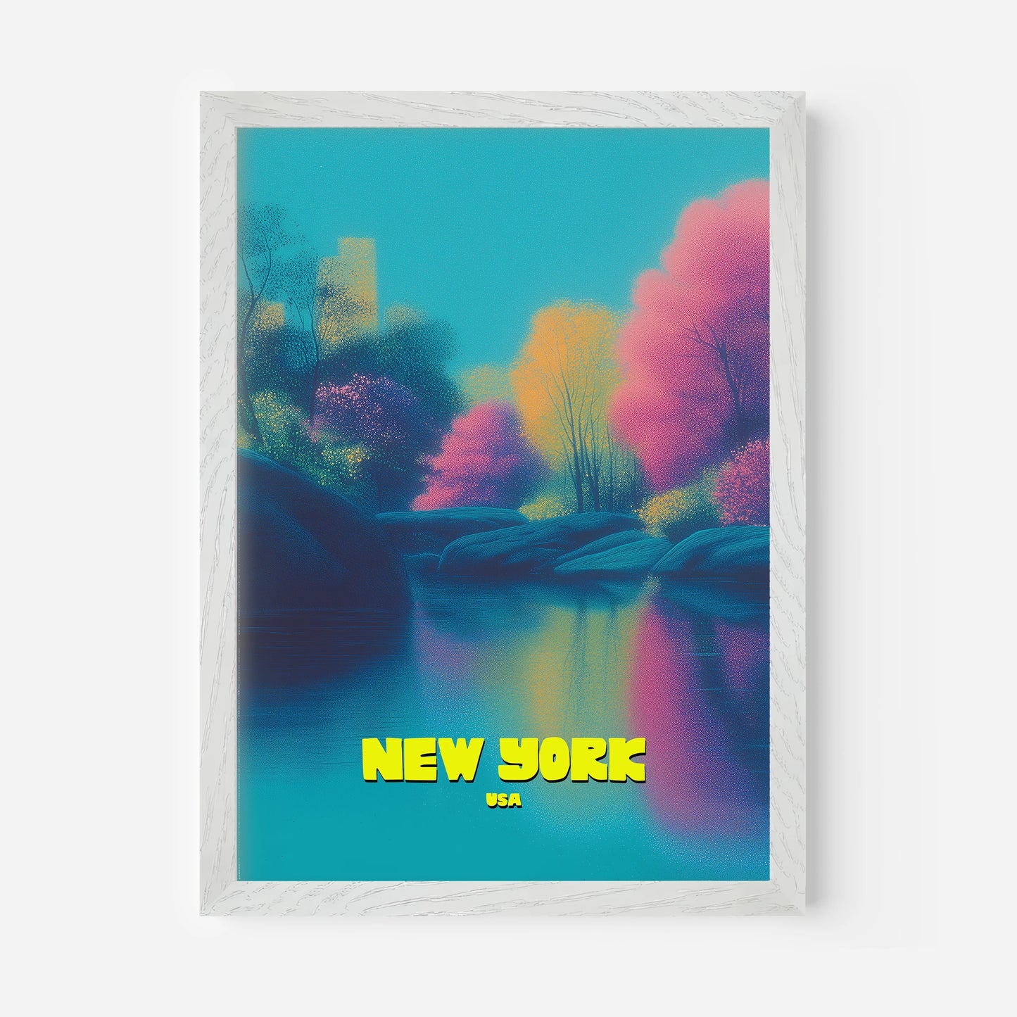 Central Park New York Manhattan America Travel Poster