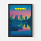 Central Park New York Manhattan America Travel Poster