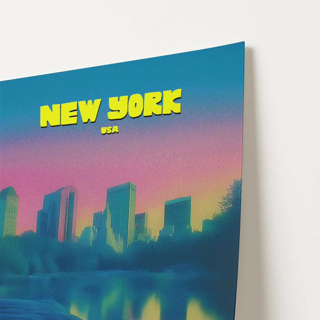 Central Park New York Manhattan America Travel Poster