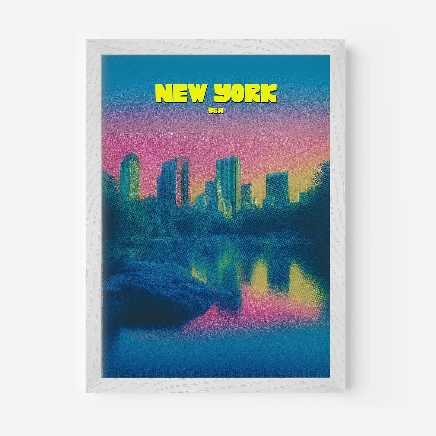 Central Park New York Manhattan America Travel Poster