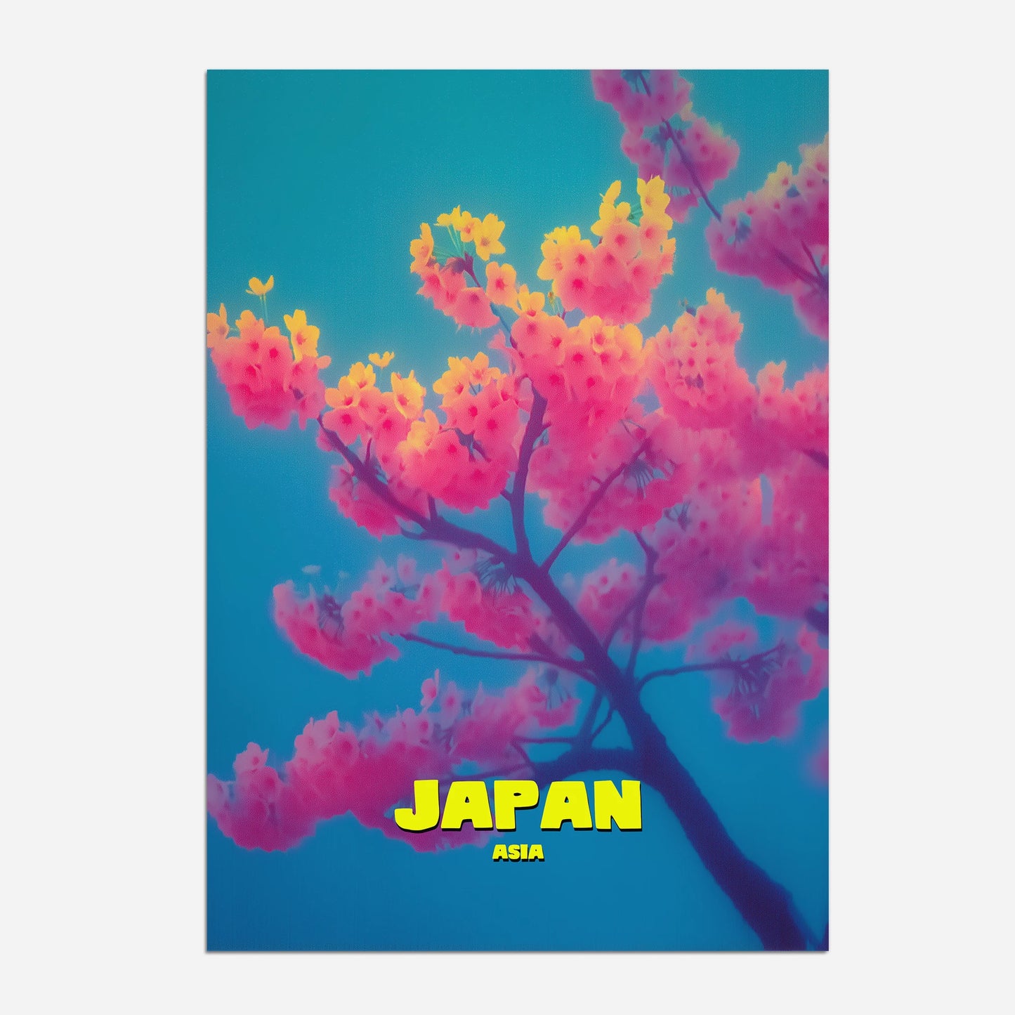 Cherry Blossom Japan Asia Travel Poster