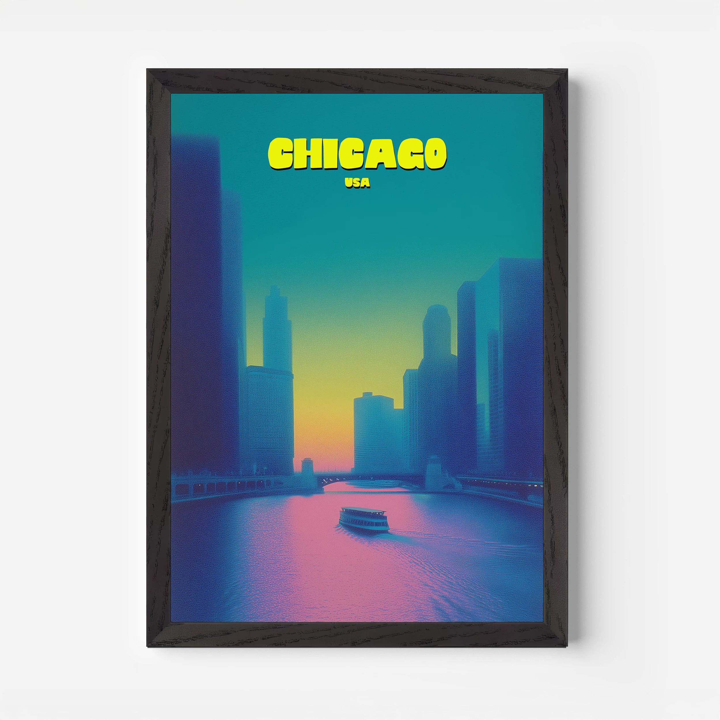 Chicago Illinois America Travel Poster