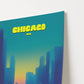Chicago Illinois America Travel Poster