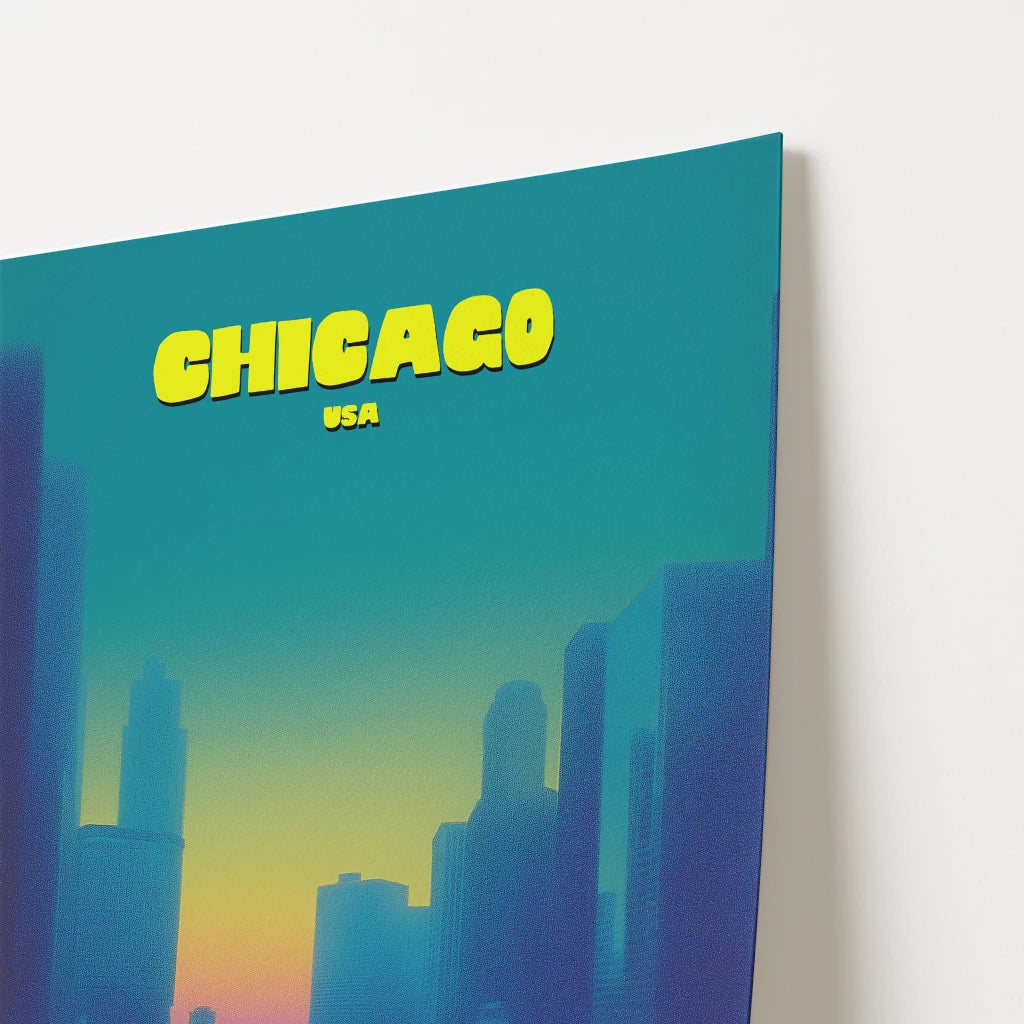 Chicago Illinois America Travel Poster