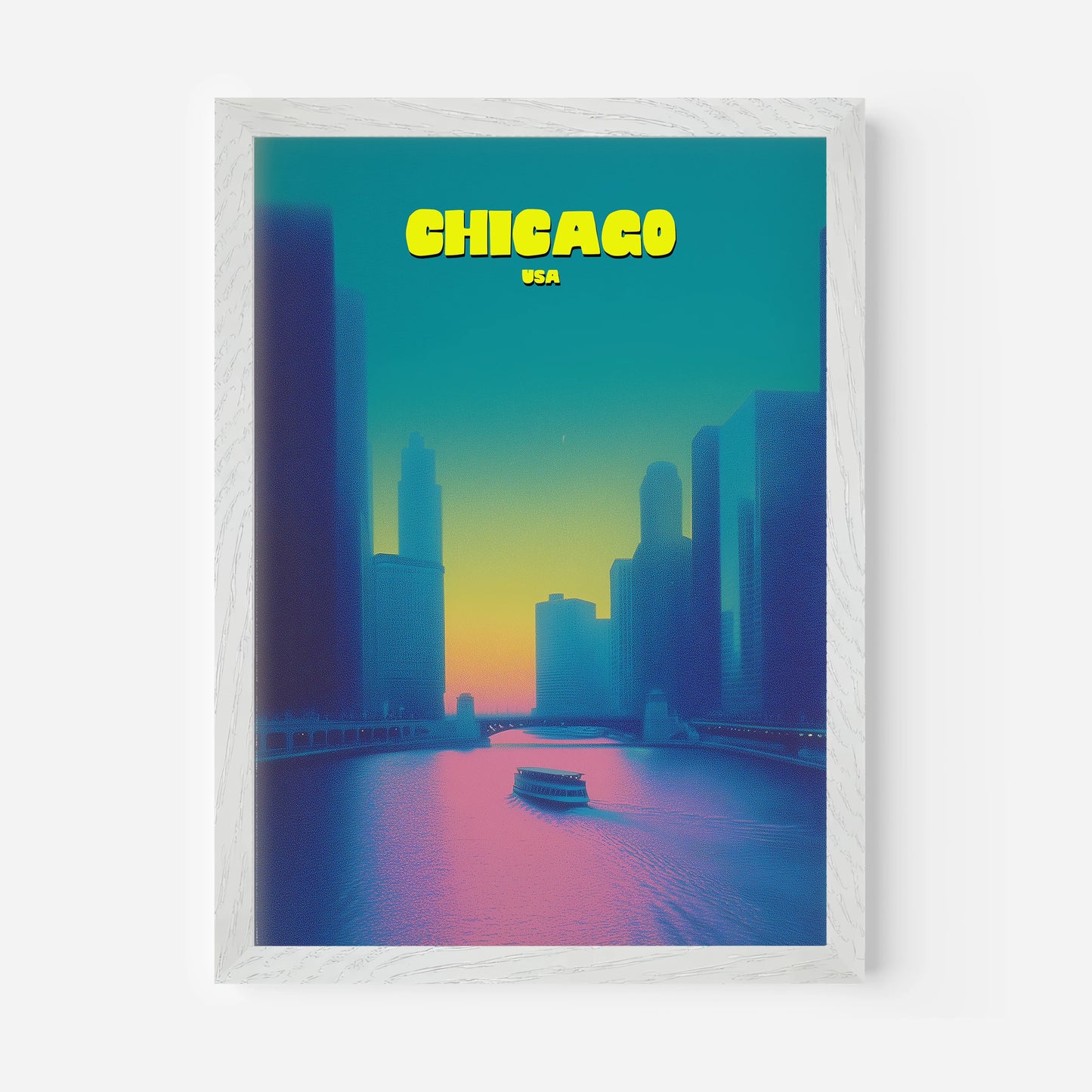 Chicago Illinois America Travel Poster