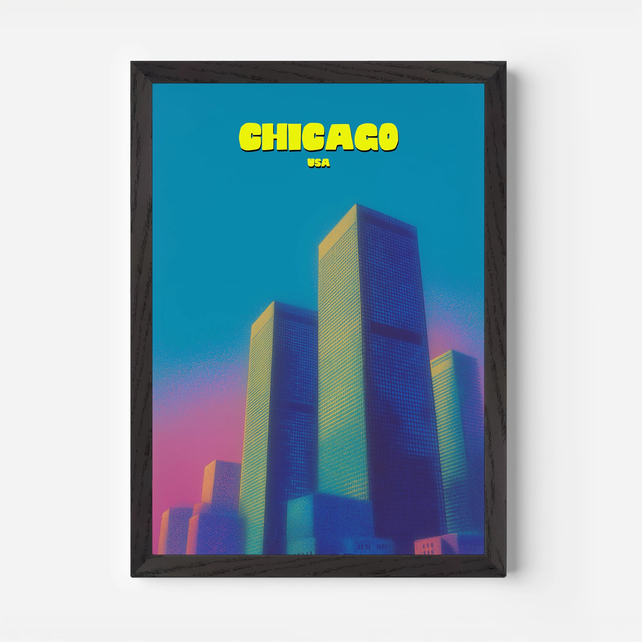 Chicago Illinois America Travel Poster
