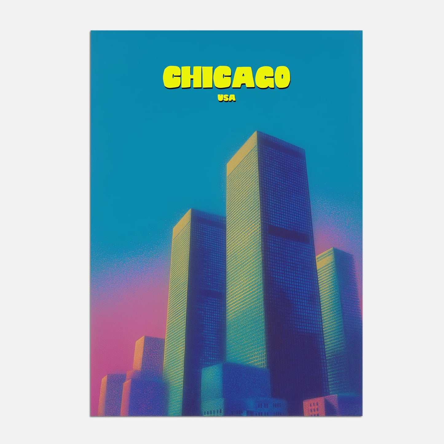 Chicago Illinois America Travel Poster