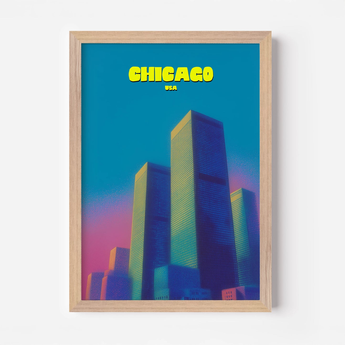 Chicago Illinois America Travel Poster