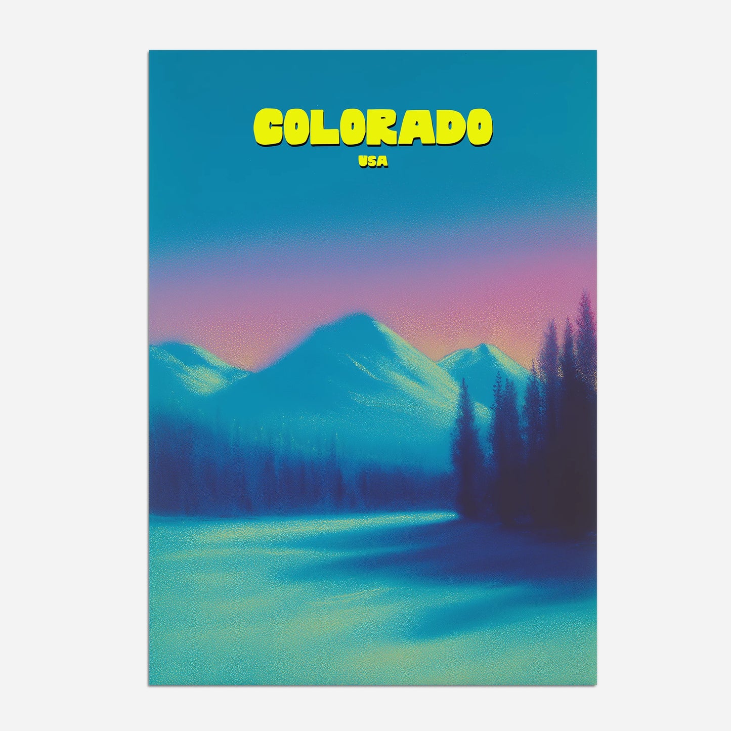 Colorado America Travel Poster