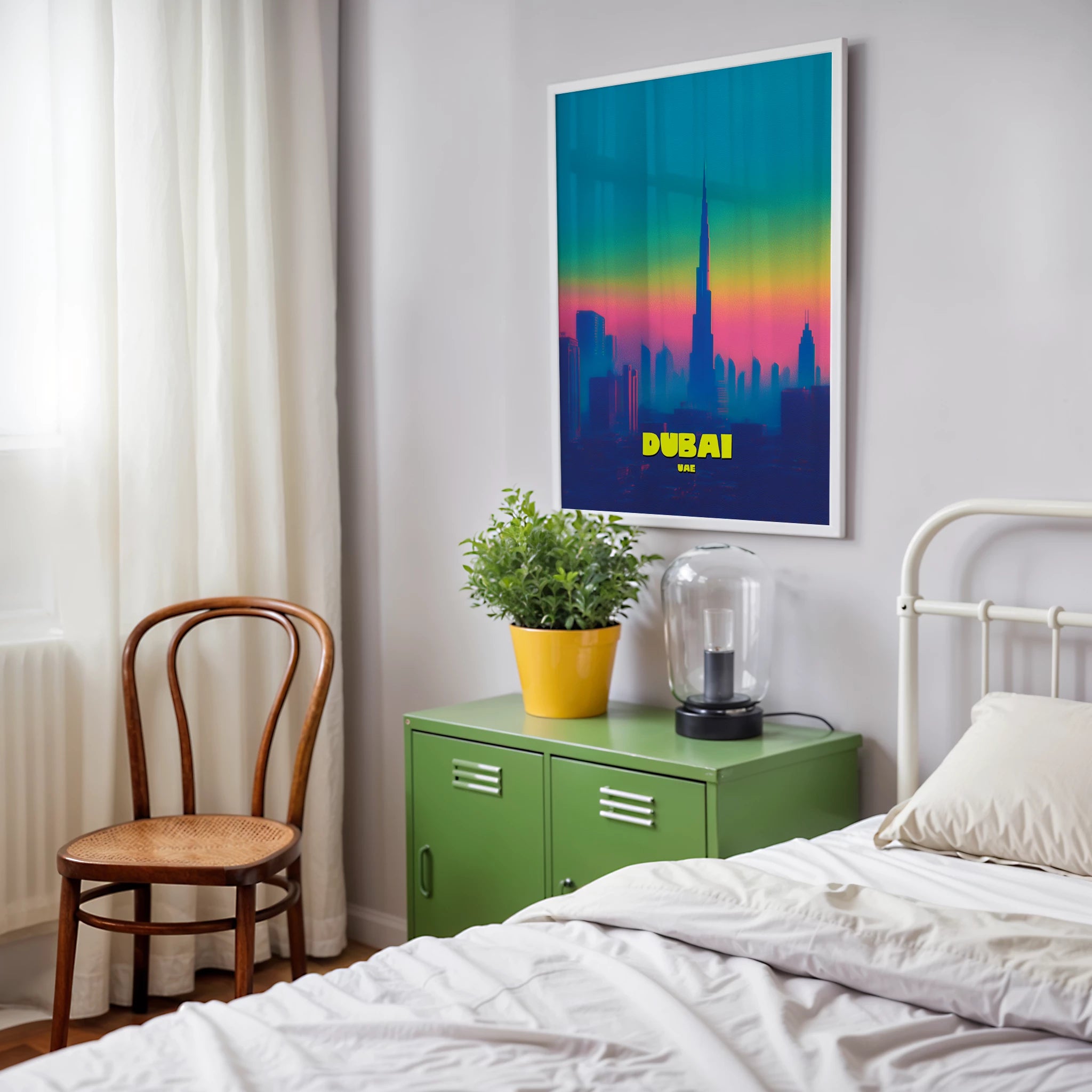 Dubai Skyline UAE Asia Travel Poster