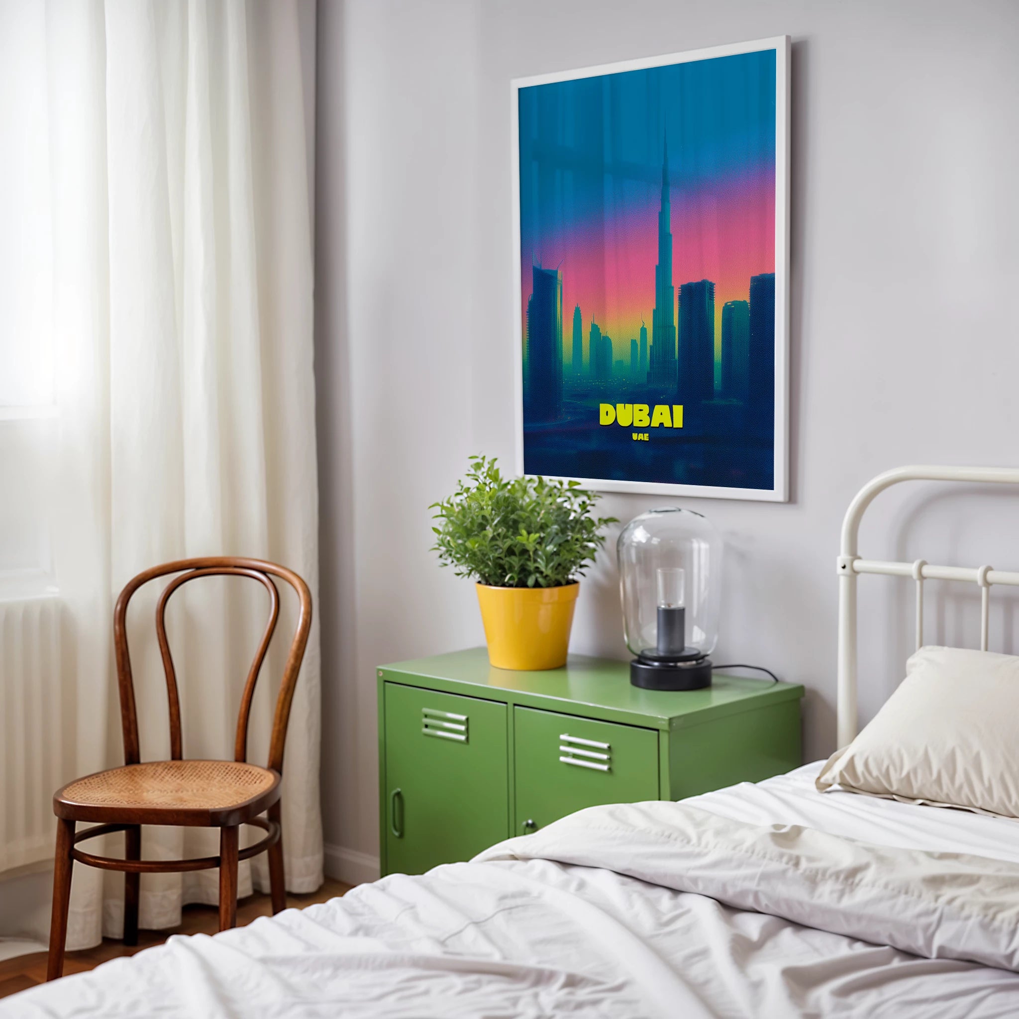 Dubai Skyline UAE Asia Travel Poster