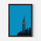 Empire State Building Sunset New York America Travel Poster