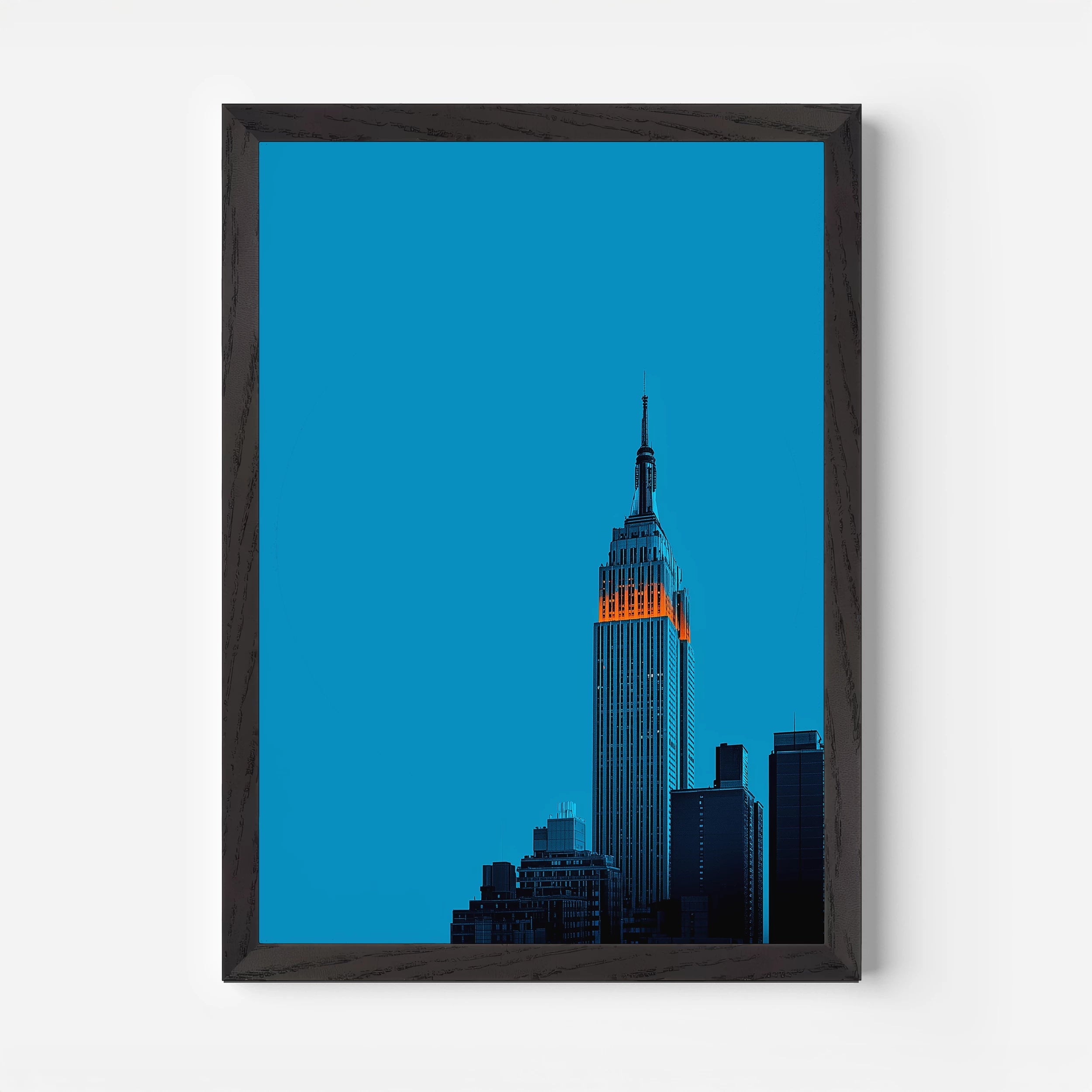 Empire State Building Sunset New York America Travel Poster