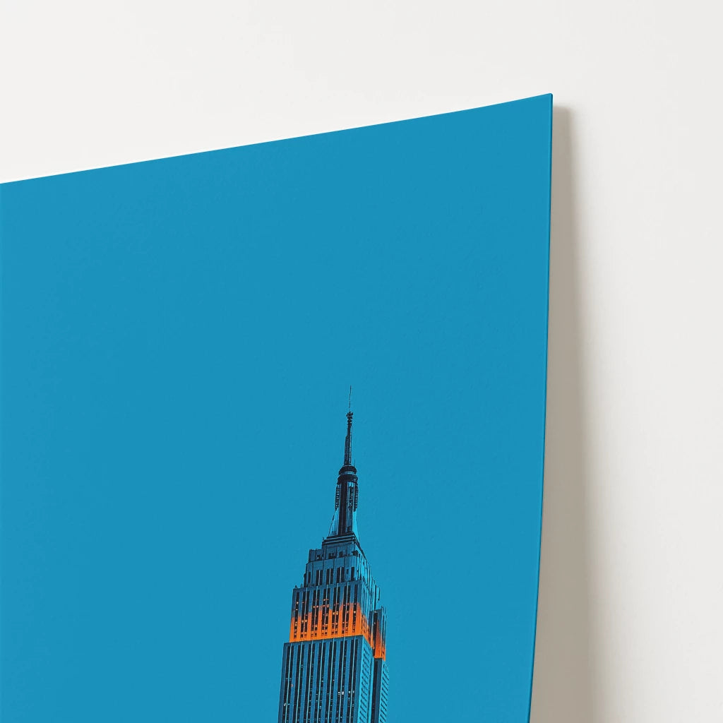 Empire State Building Sunset New York America Travel Poster