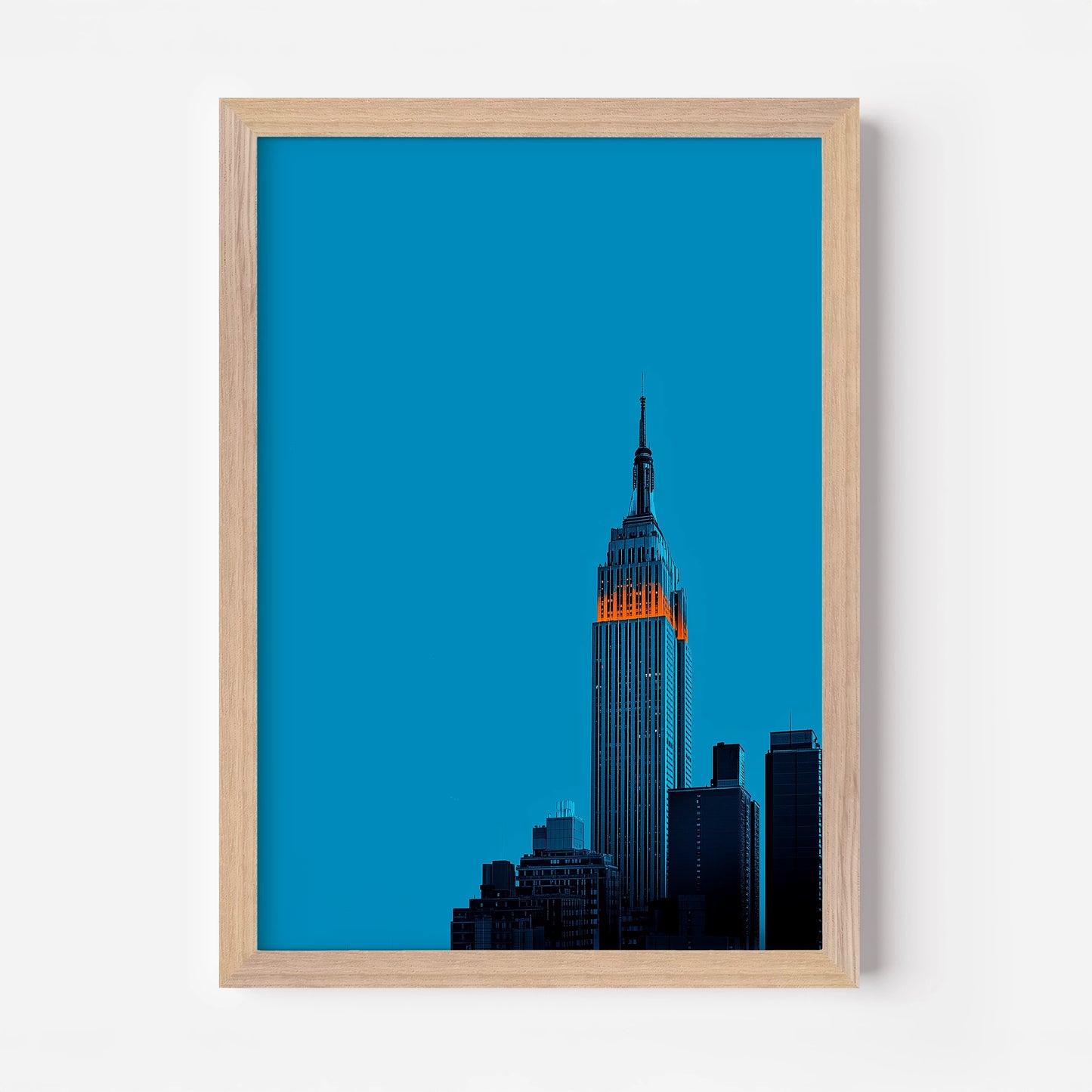 Empire State Building Sunset New York America Travel Poster