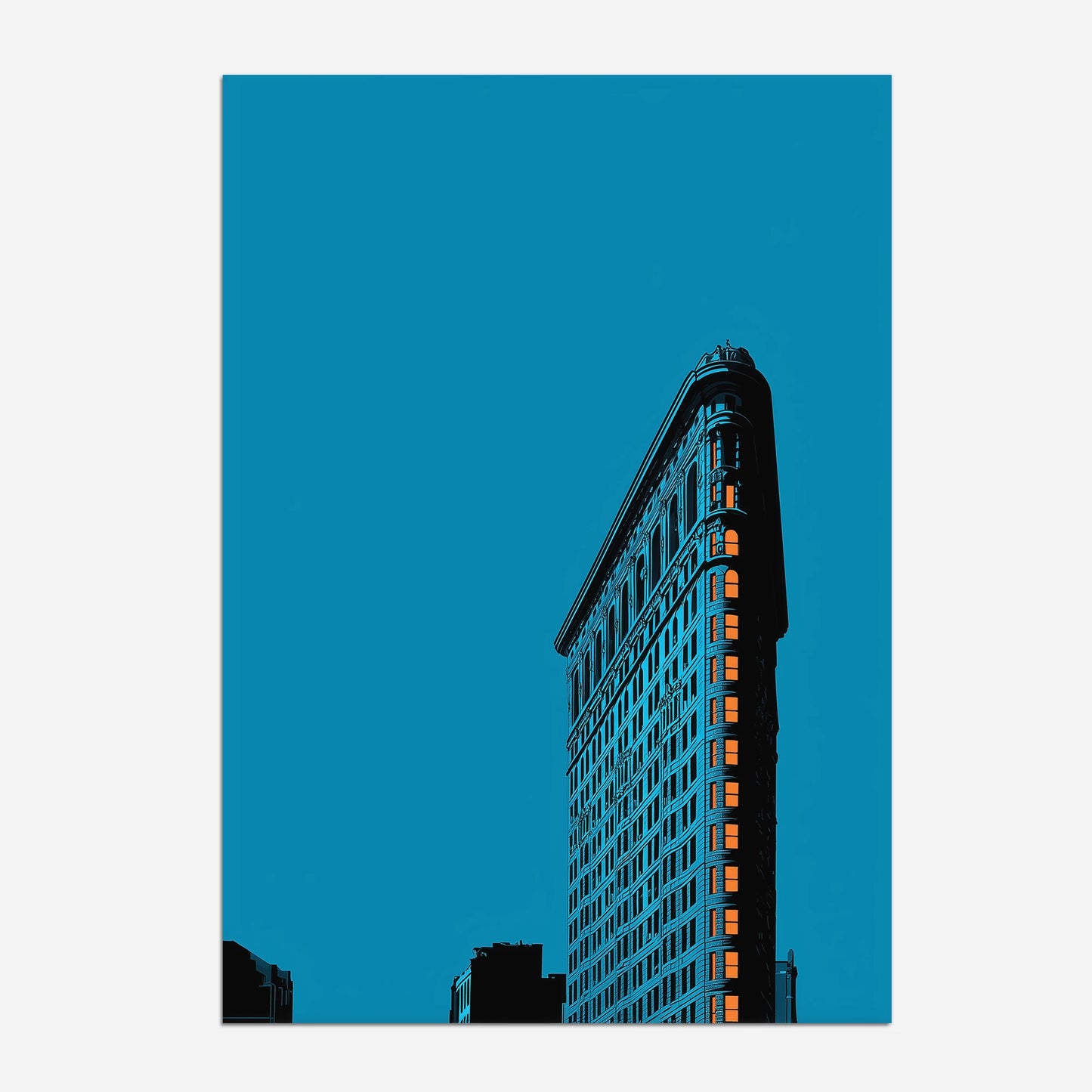 Flat Iron Building New York America Travel Poster