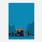 Food Cart Street Vendor New York America Travel Poster