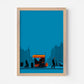 Food Cart Street Vendor New York America Travel Poster