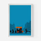 Food Cart Street Vendor New York America Travel Poster