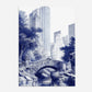 Central Park Bridge New York America Travel Poster