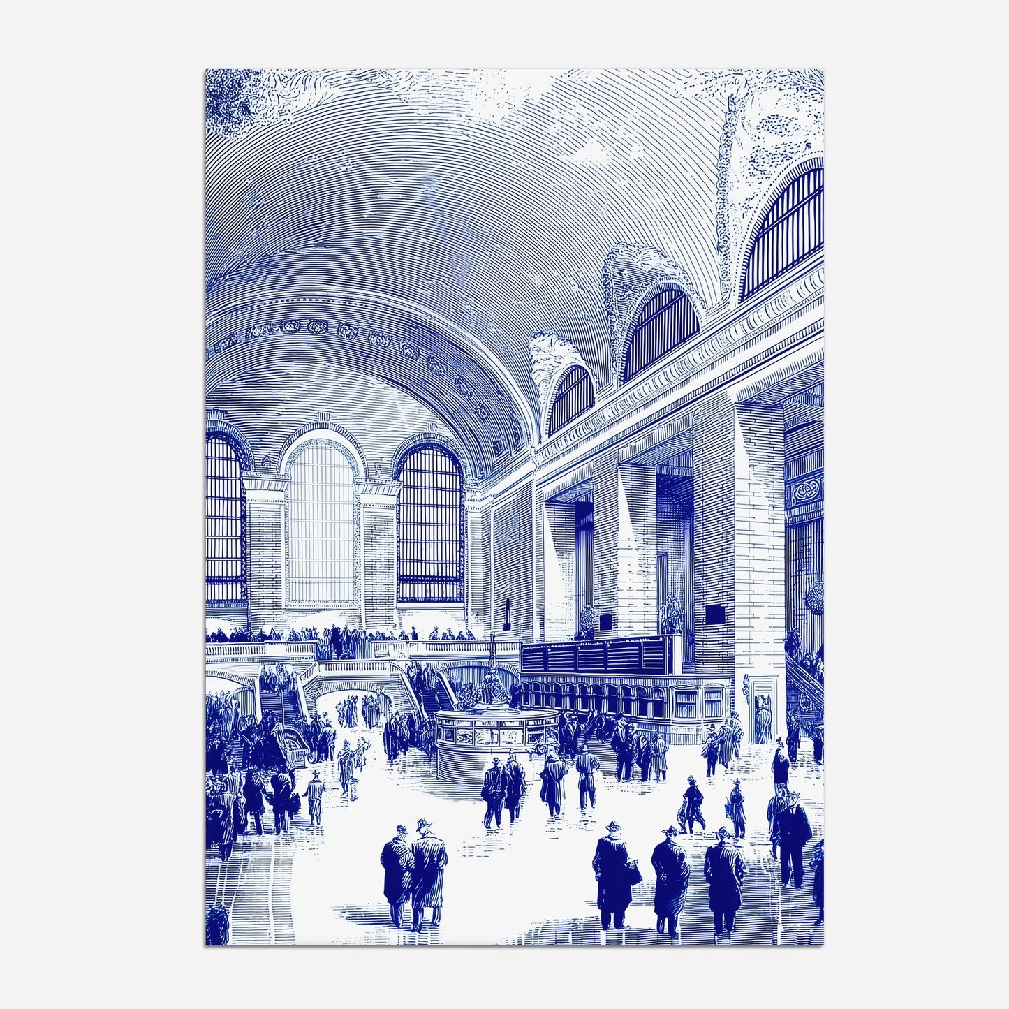 Grand Central Station New York America Travel Poster
