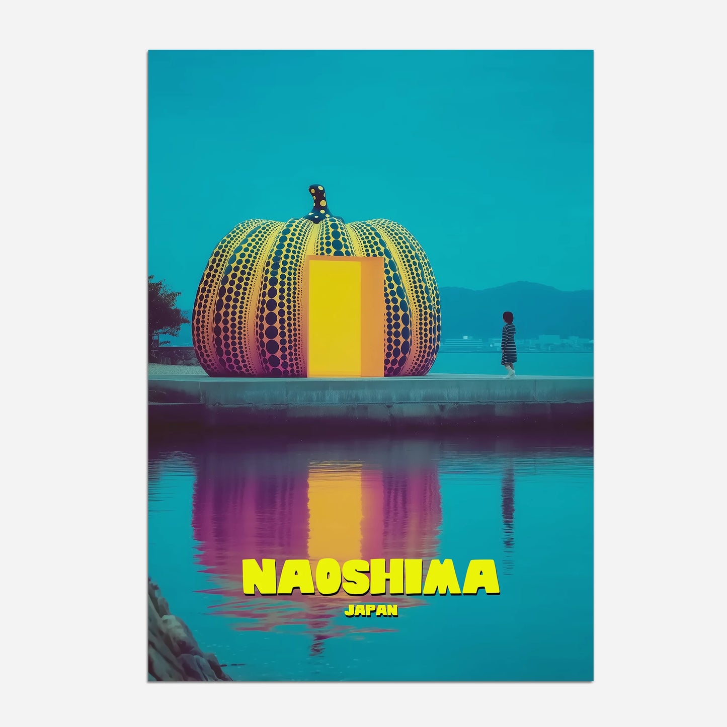Naoshima Art Island Japan Asia Travel Poster