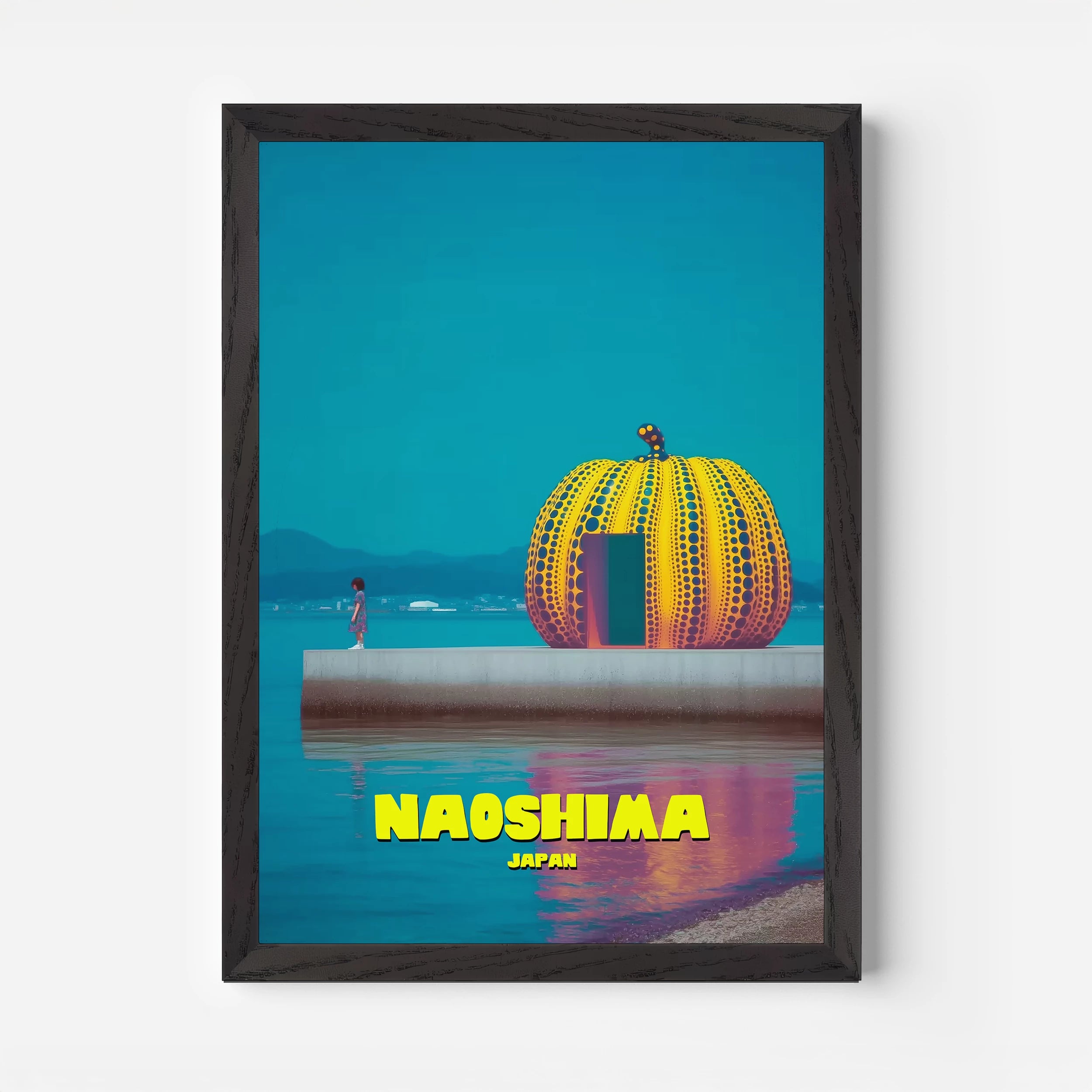 Naoshima Art Island Yayoi Kusama Japan Asia Travel Poster