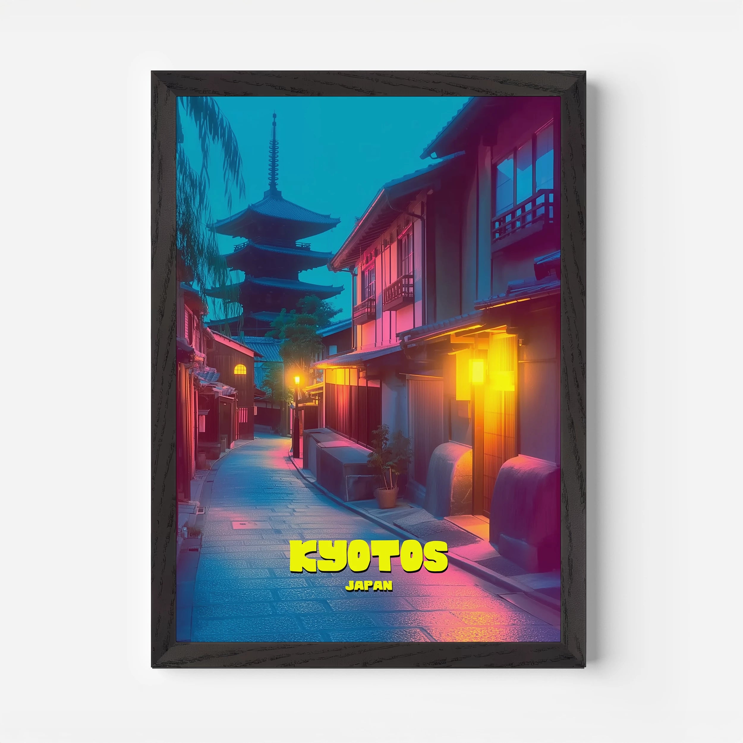 Kyoto Machiya Japan Asia Travel Poster