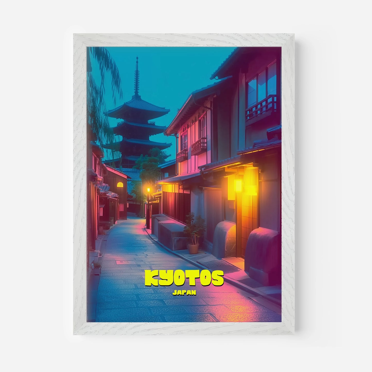 Kyoto Machiya Japan Asia Travel Poster