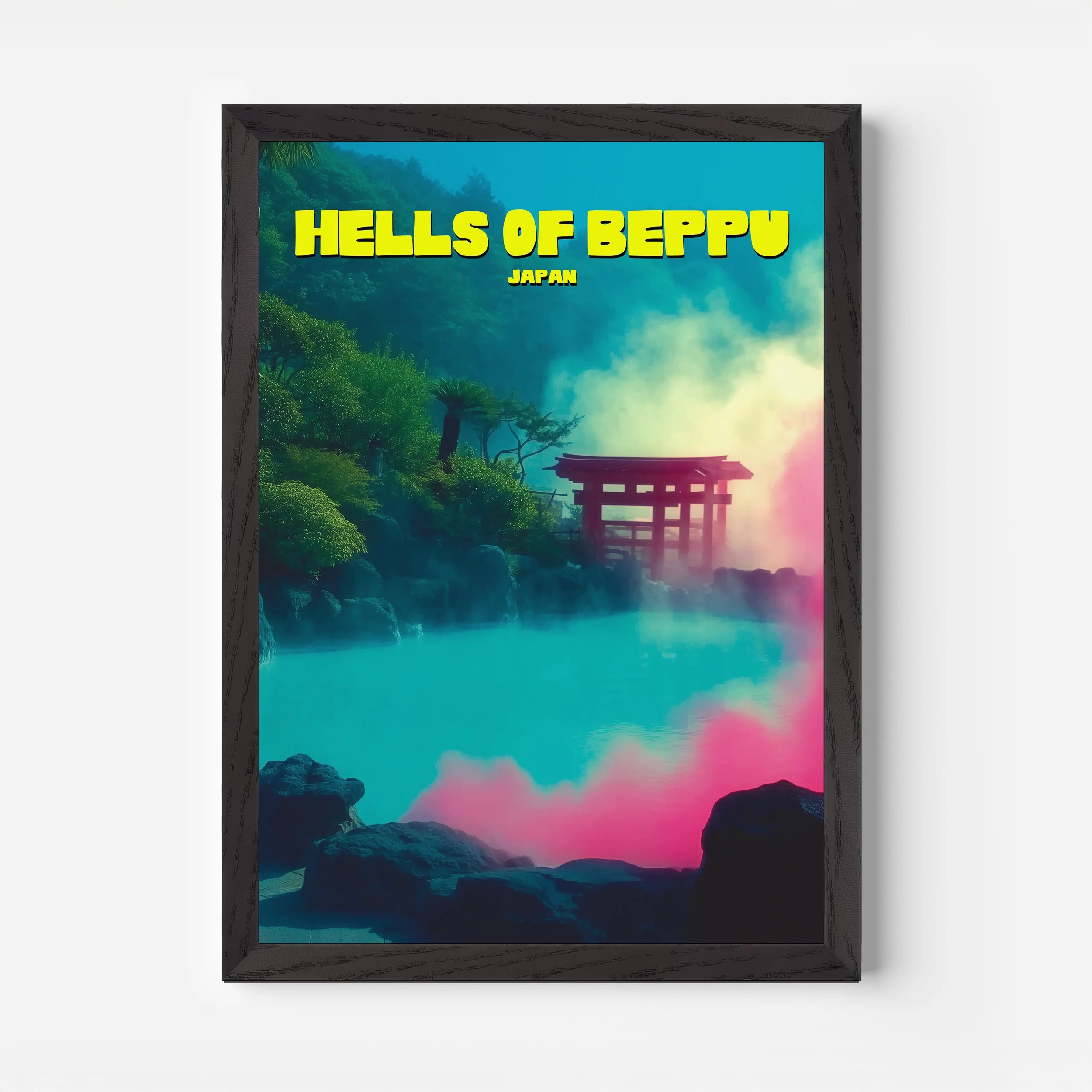 The Hells Of Beppu Oita Japan Asia Travel Poster