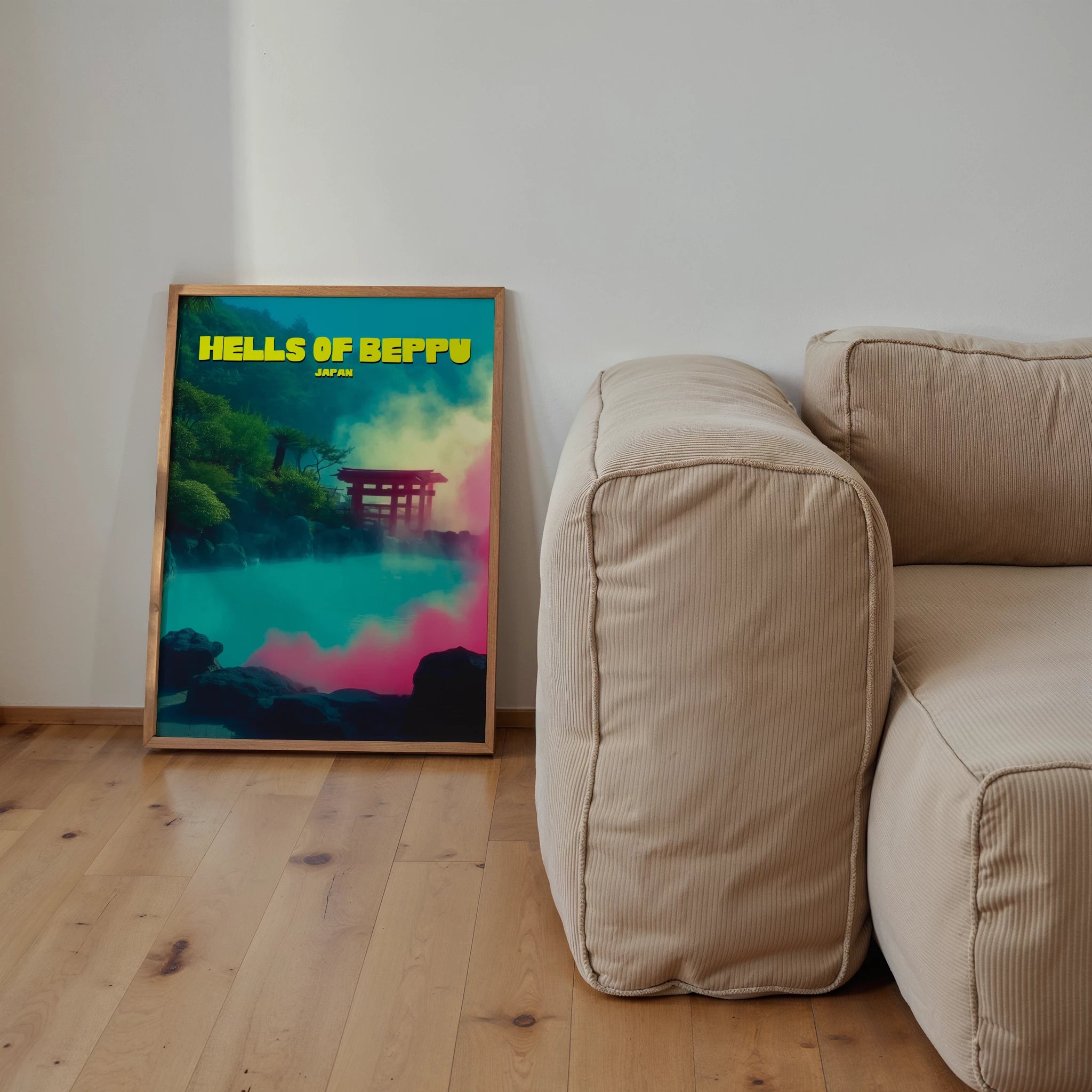 The Hells Of Beppu Oita Japan Asia Travel Poster