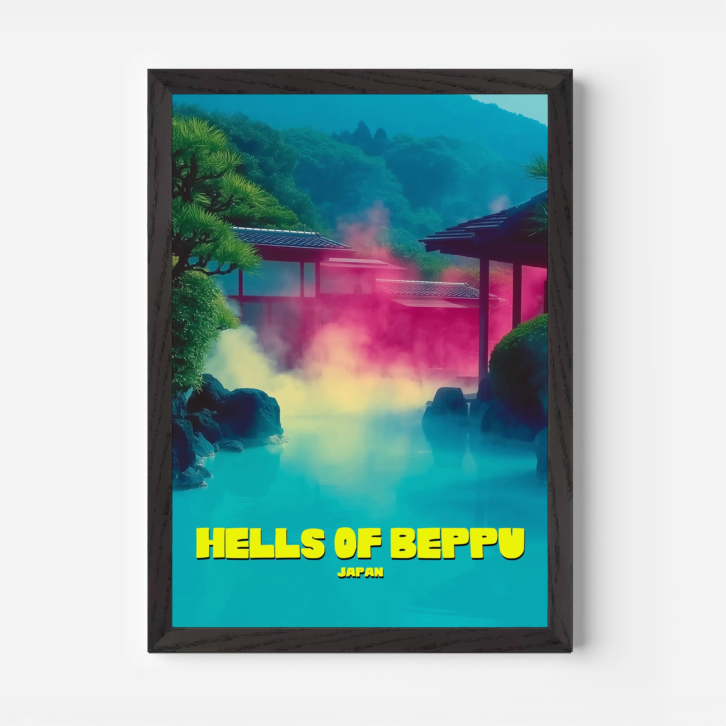 The Hells Of Beppu Onsen Oita Japan Asia Travel Poster