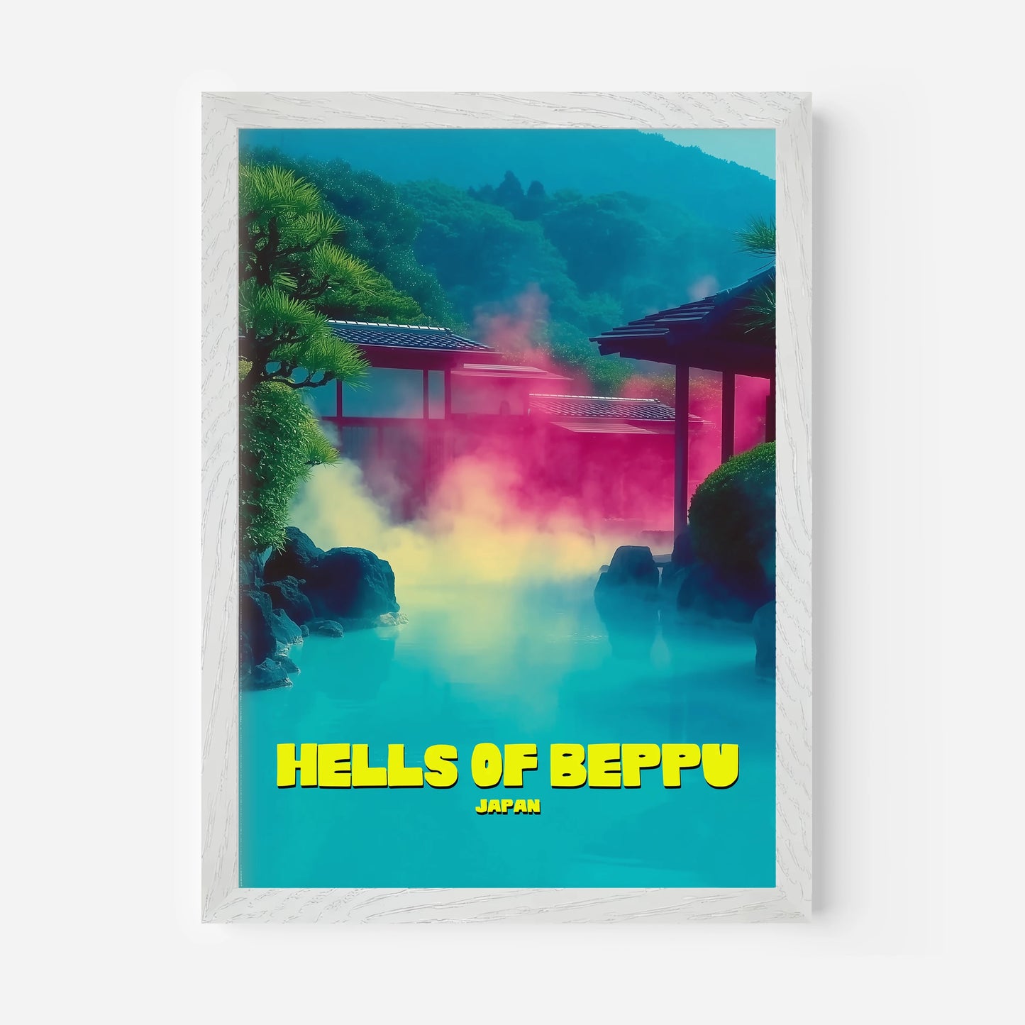 The Hells Of Beppu Onsen Oita Japan Asia Travel Poster