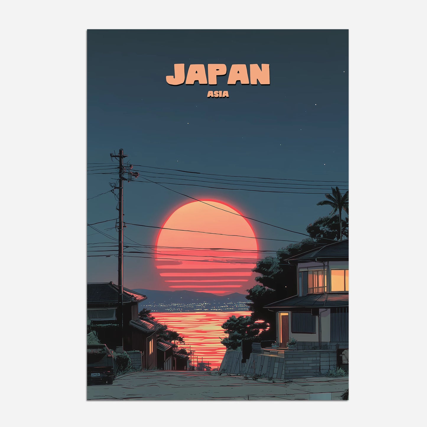 Japan Asia Travel Poster