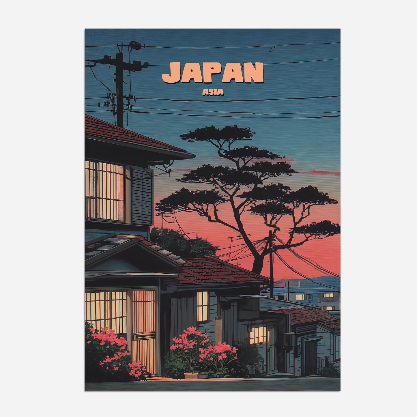 Japan Asia Travel Poster