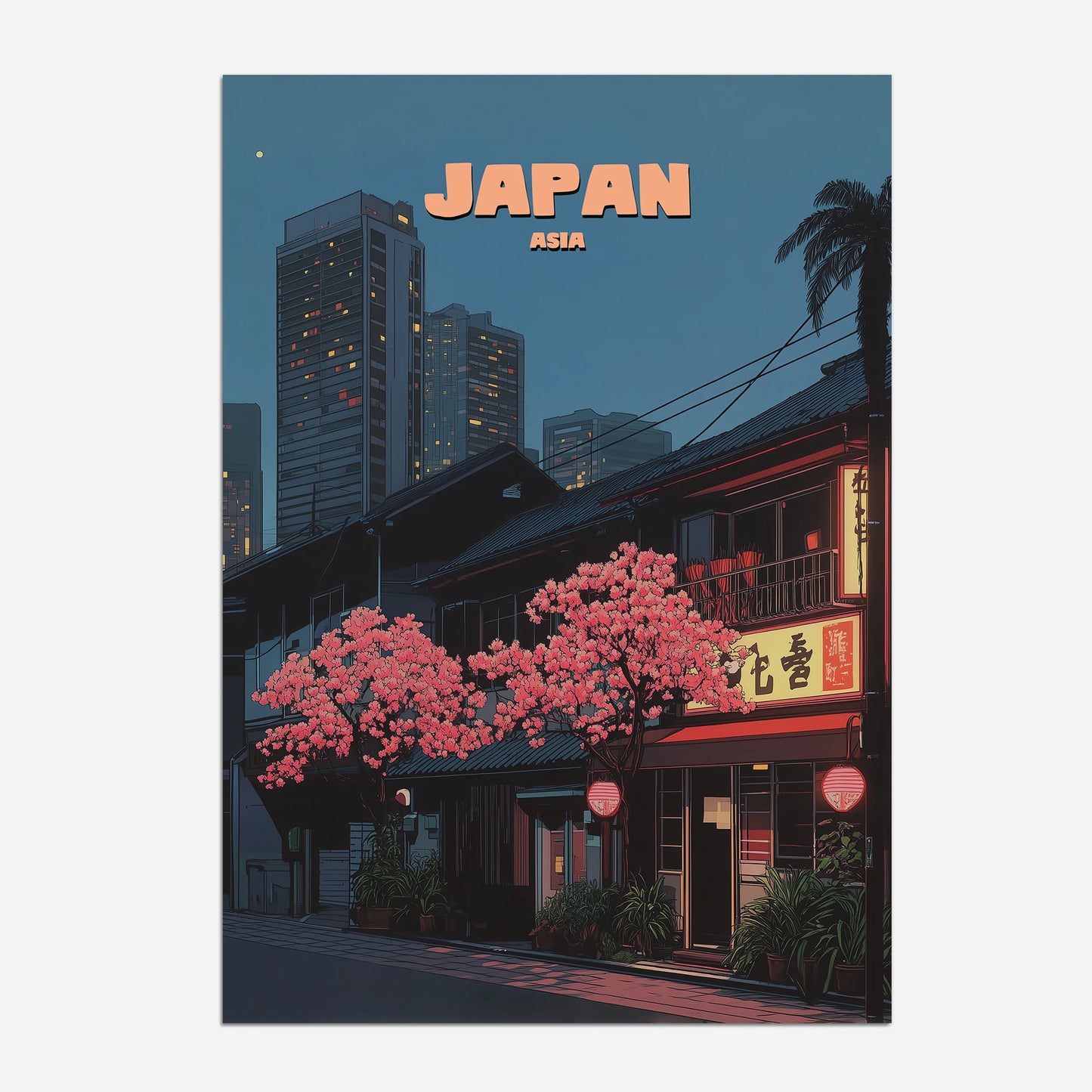 Japan Asia Travel Poster