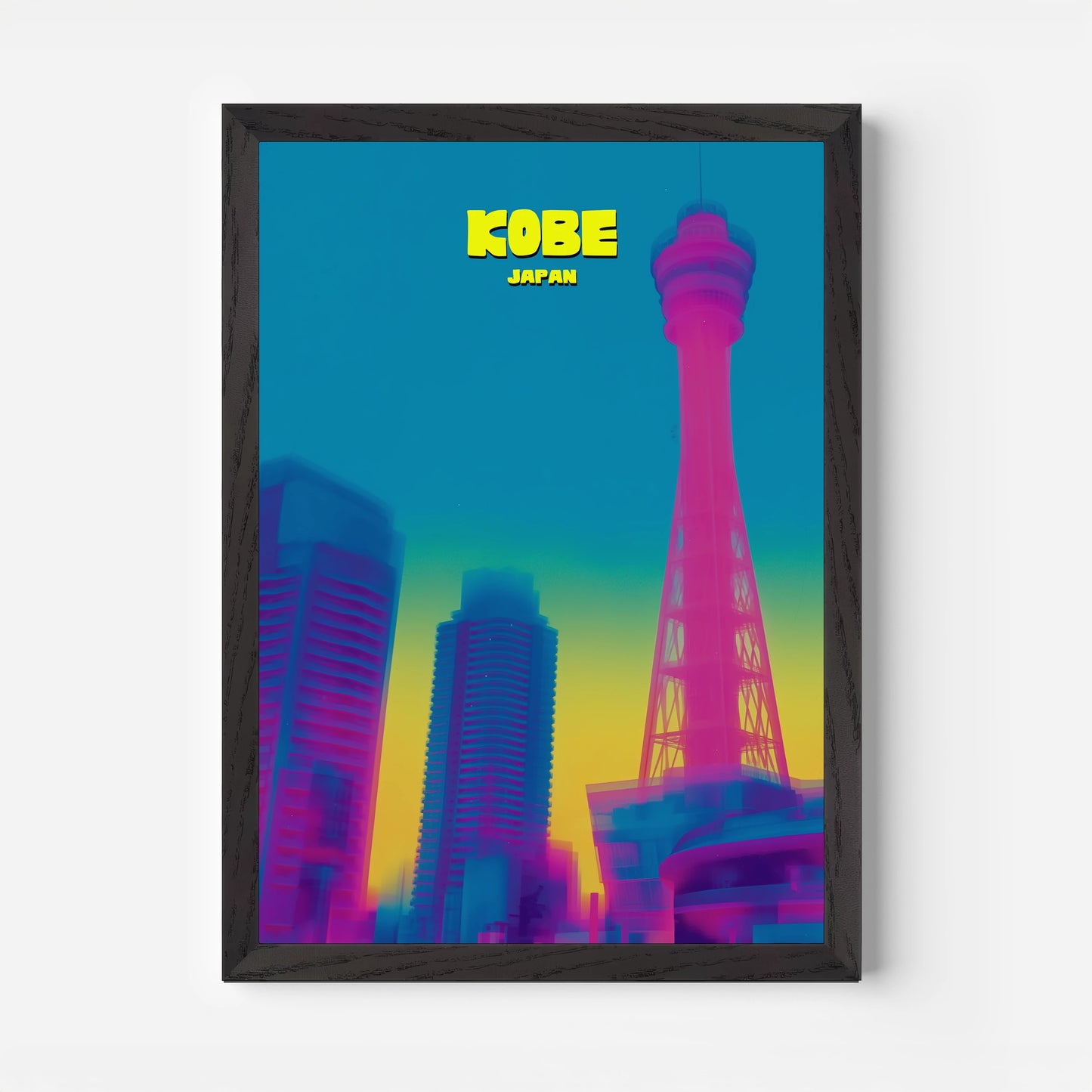 Kobe Japan Asia Travel Poster