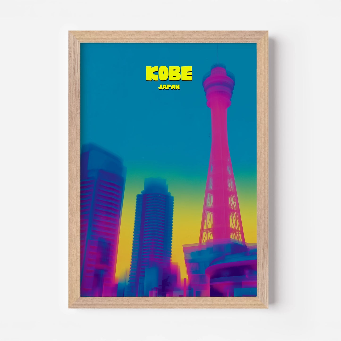 Kobe Japan Asia Travel Poster