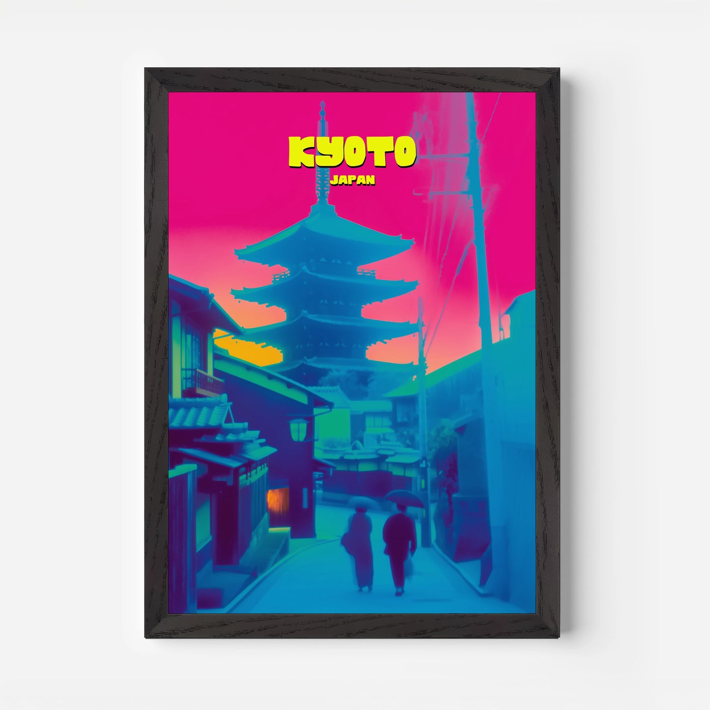 Kyoto Pagoda Japan Asia Travel Poster