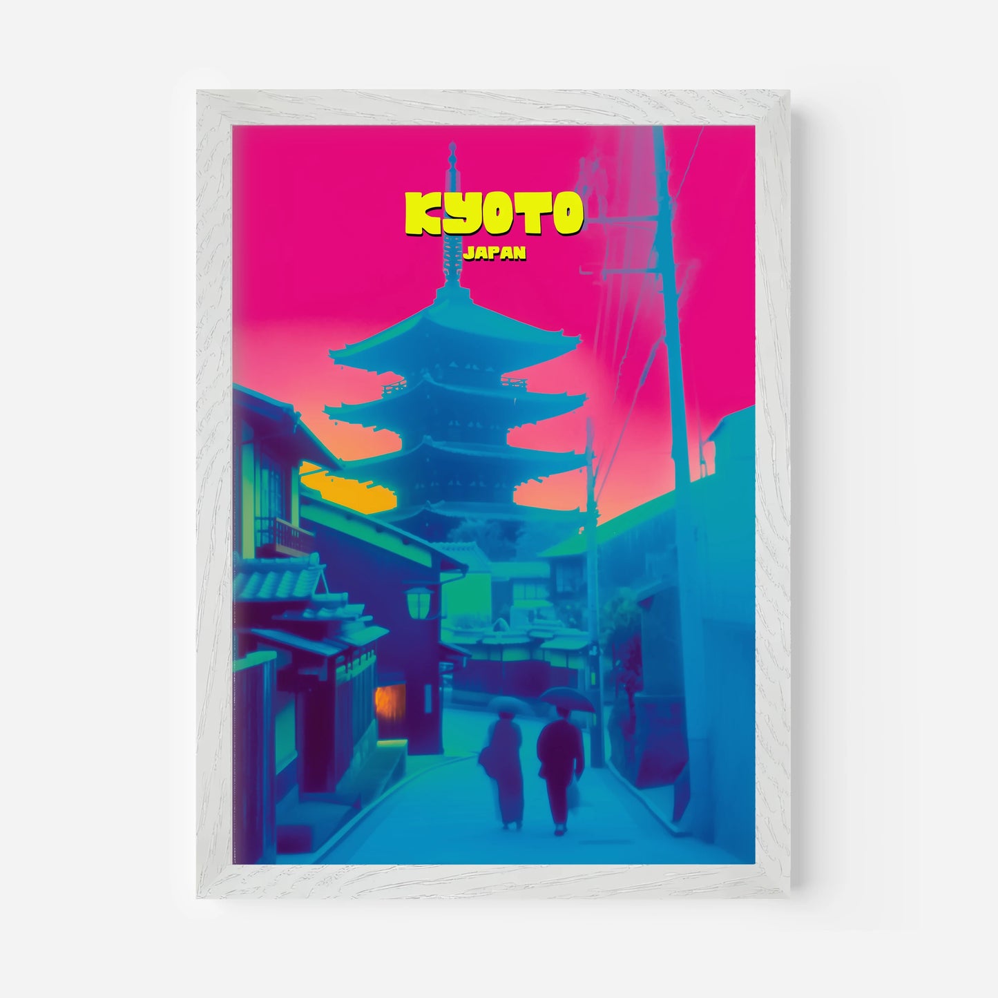 Kyoto Pagoda Japan Asia Travel Poster