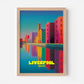Liverpool Docks England Travel Poster