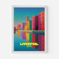 Liverpool Docks England Travel Poster