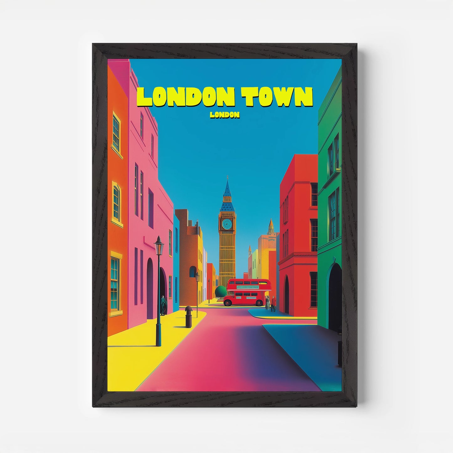 London Town England Travel Poster